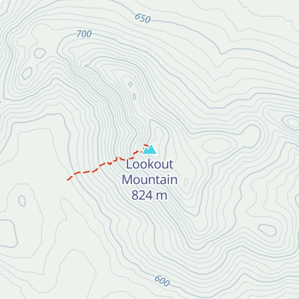 Map of Lookout Mountain