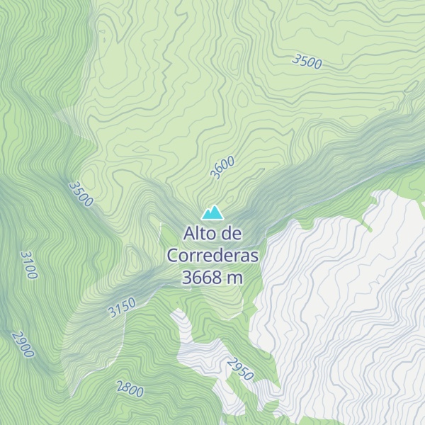 Map of Alto de Correderas