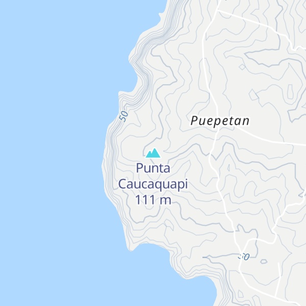 Map of Punta Caucaquapi