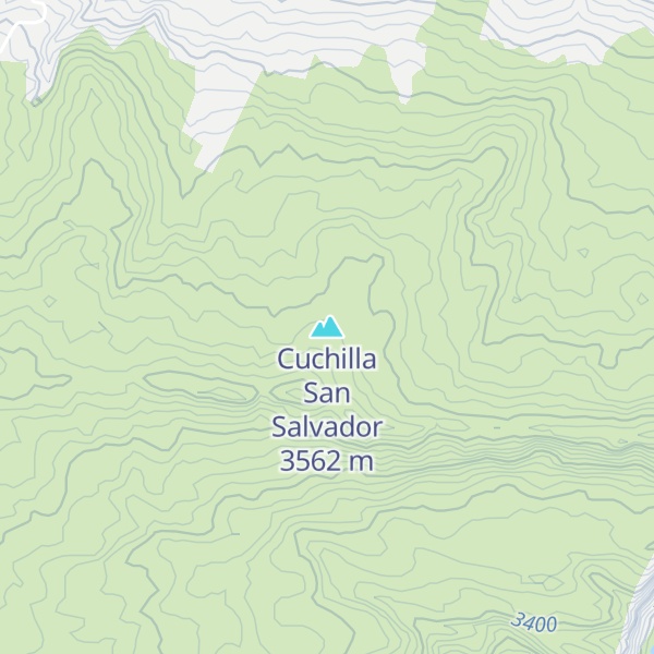 Map of Cuchilla San Salvador