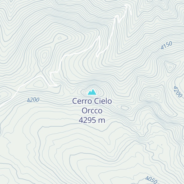 Map of Cerro Cielo Orcco