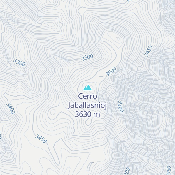 Map of Cerro Jaballasnioj