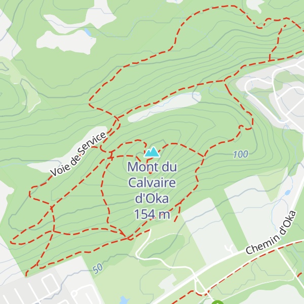 Map of Mont du Calvaire d'Oka