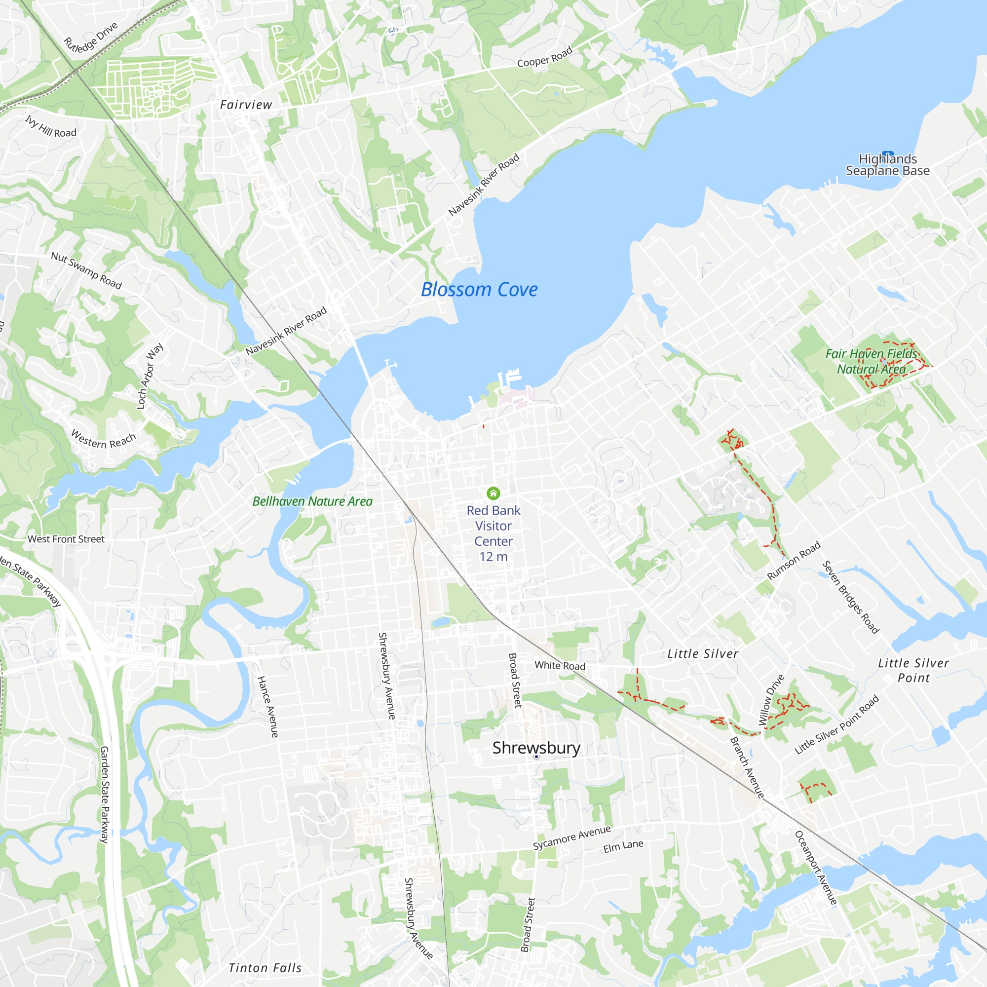 Red Bank Visitor Center map