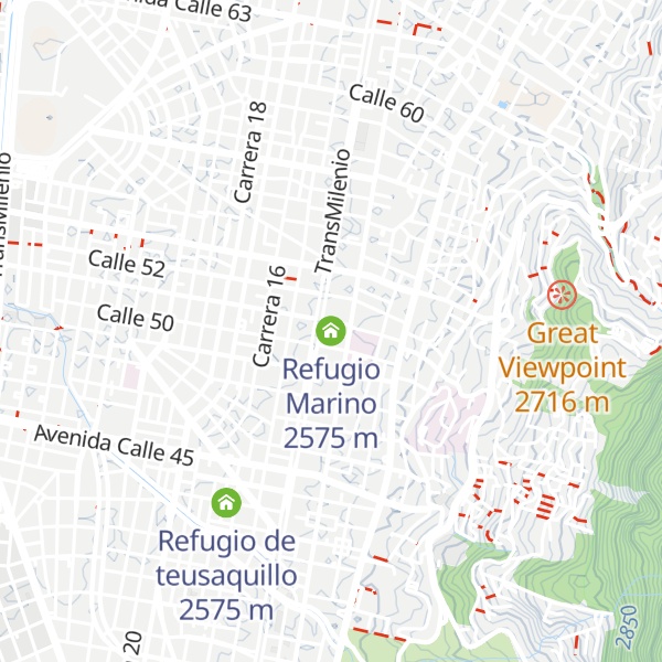 Map of Refugio Marino