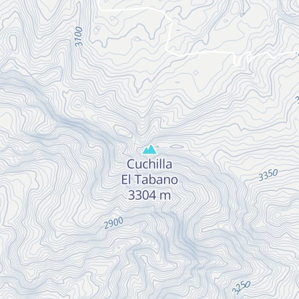 Map of Cuchilla El Tabano