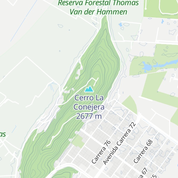 Map of Cerro La Conejera