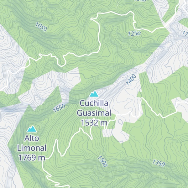 Map of Cuchilla Guasimal