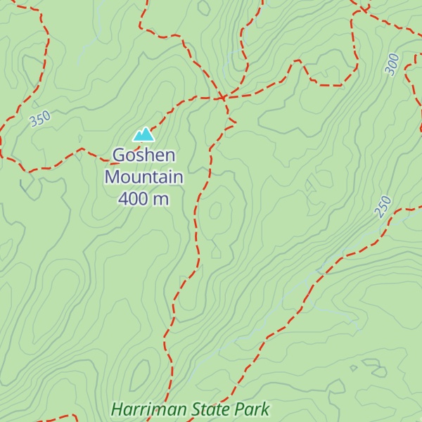 Map of Letterrock Mountain
