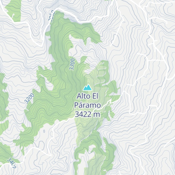 Map of Alto El Páramo