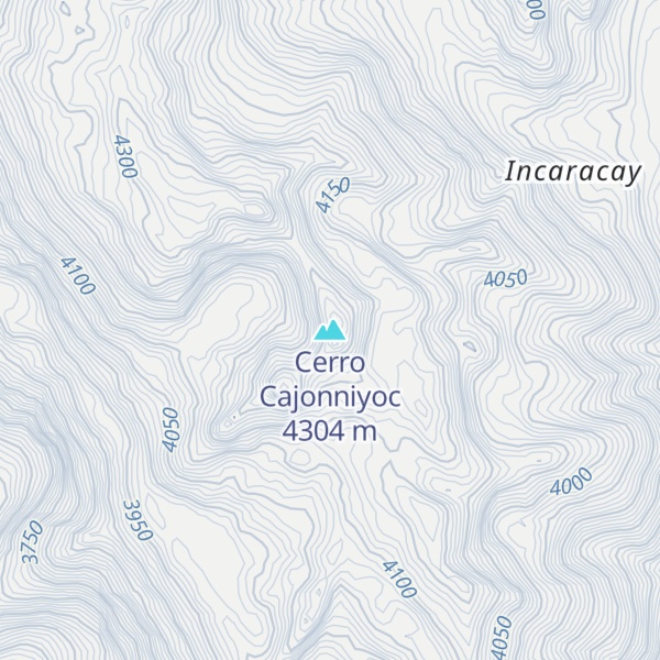 Map of Cerro Cajonniyoc