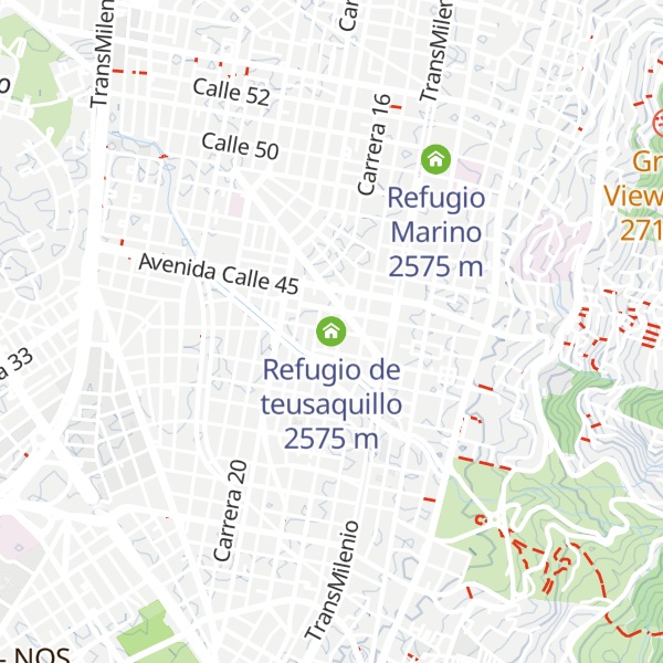 Map of Refugio de teusaquillo