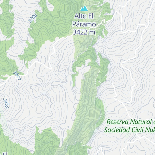 Map of Cerros El Pedregoso