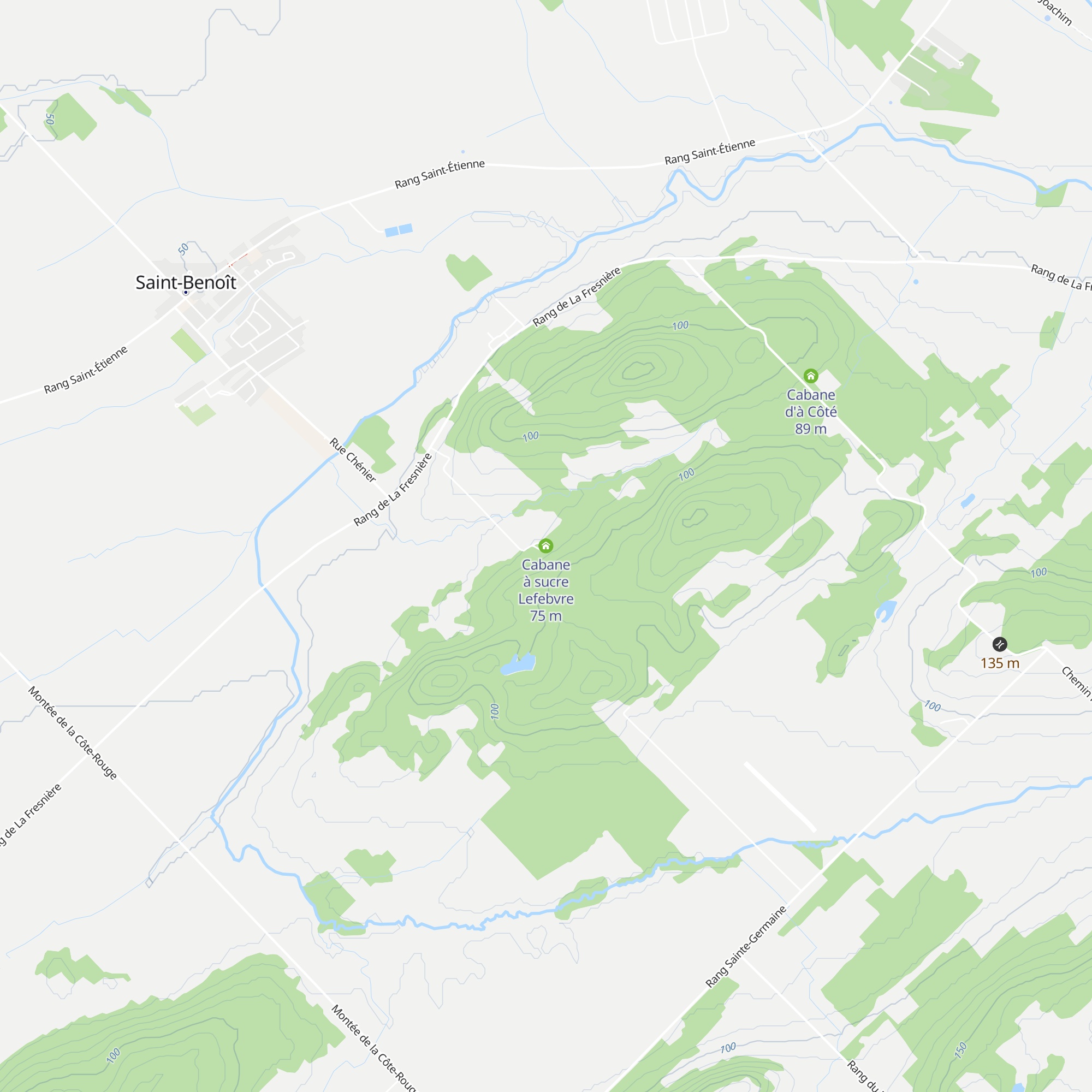 Cabane à sucre Lefebvre map
