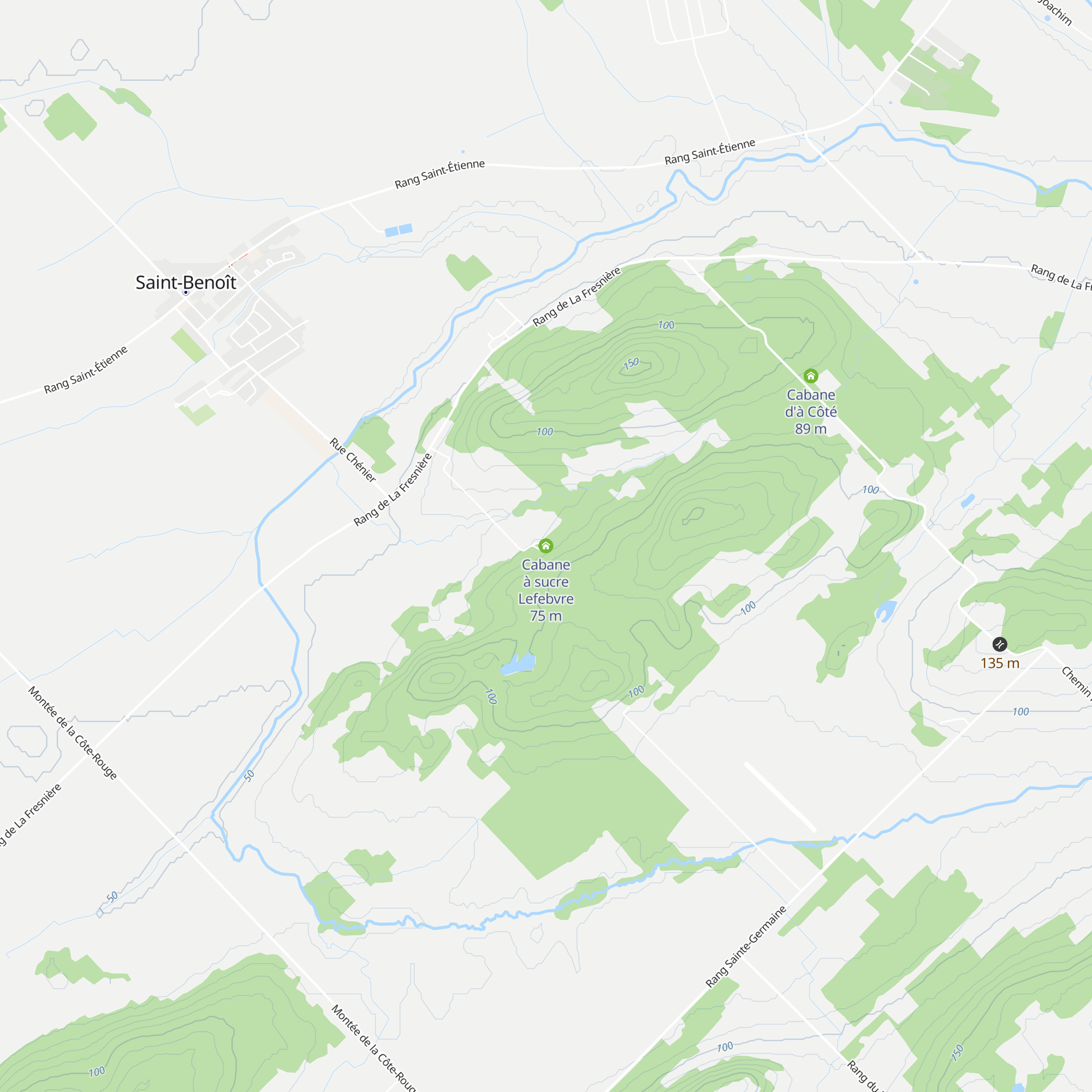 Cabane à sucre Lefebvre map