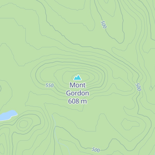Map of Mont Gordon