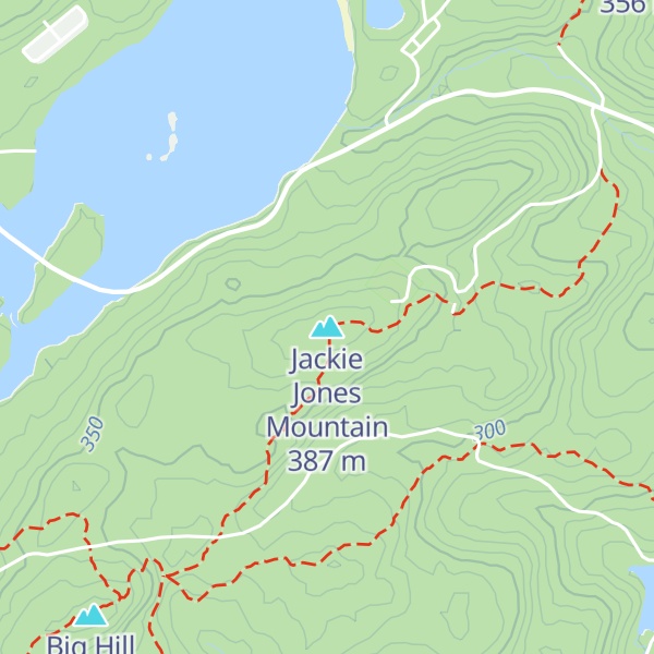 Map of Jackie Jones Mountain