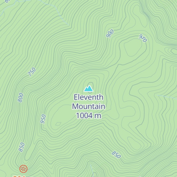 Map of Eleventh Mountain
