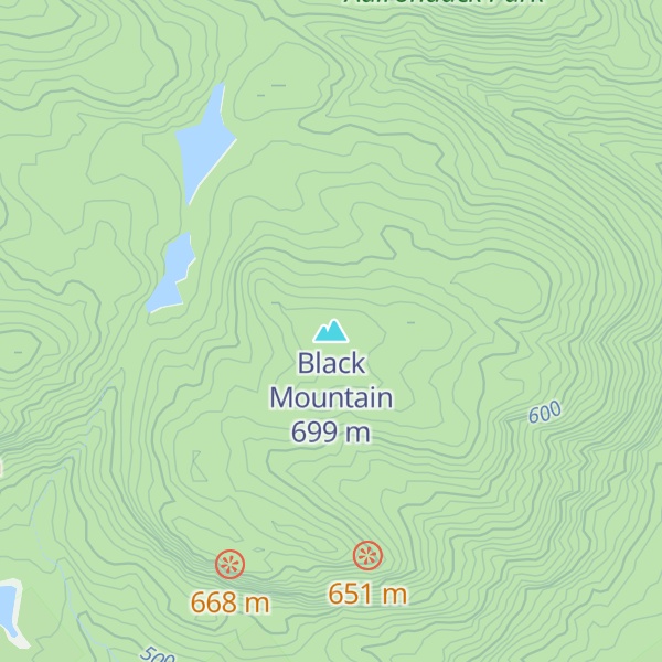 Map of Black Mountain