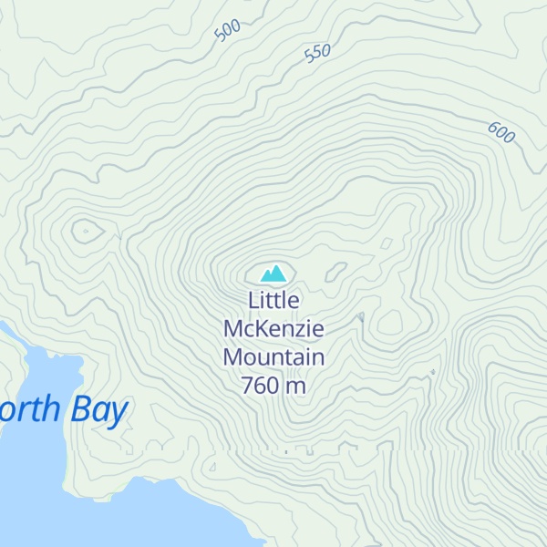 Map of Little McKenzie Mountain