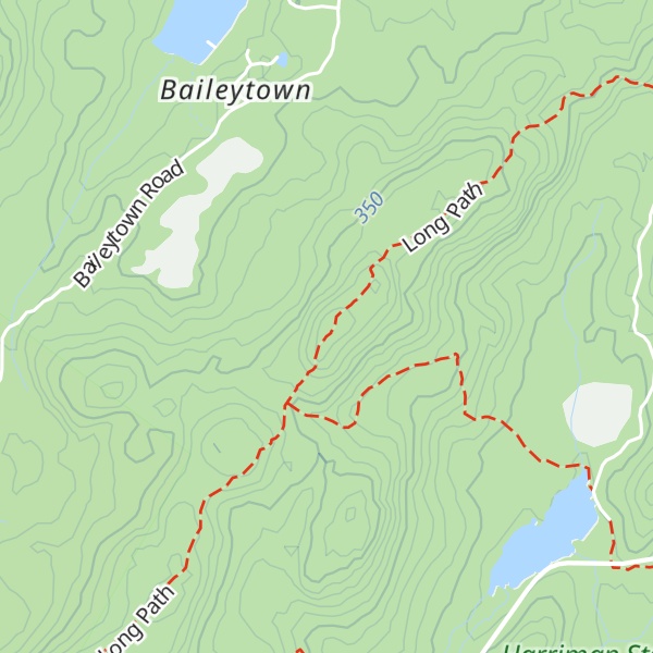 Map of Stockbridge Mountain