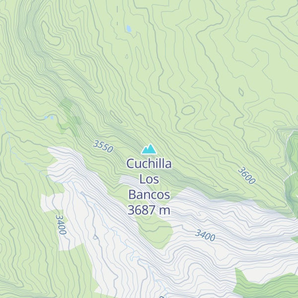 Map of Cuchilla Los Bancos