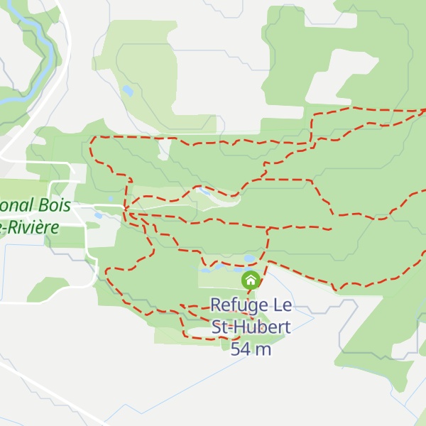 Map of Refuge Hydro-Québec