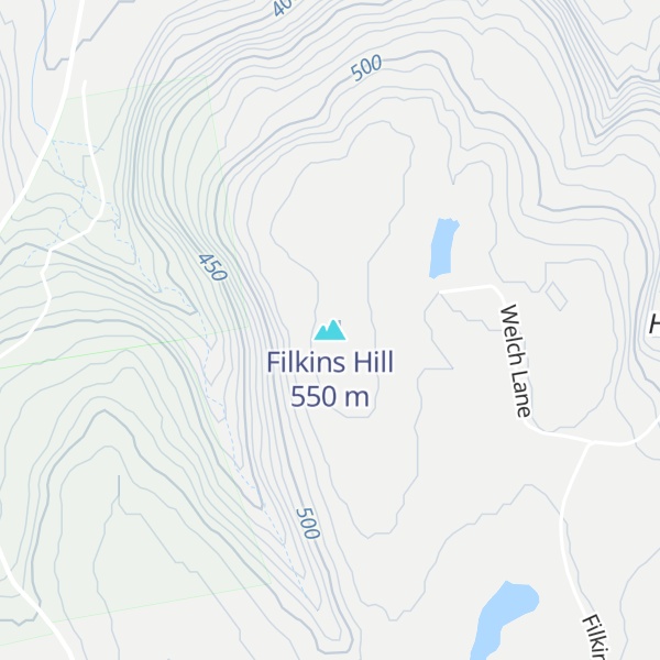 Map of Filkins Hill