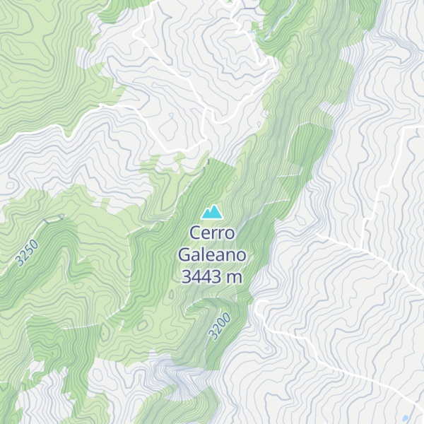 Map of Cerro Galeano