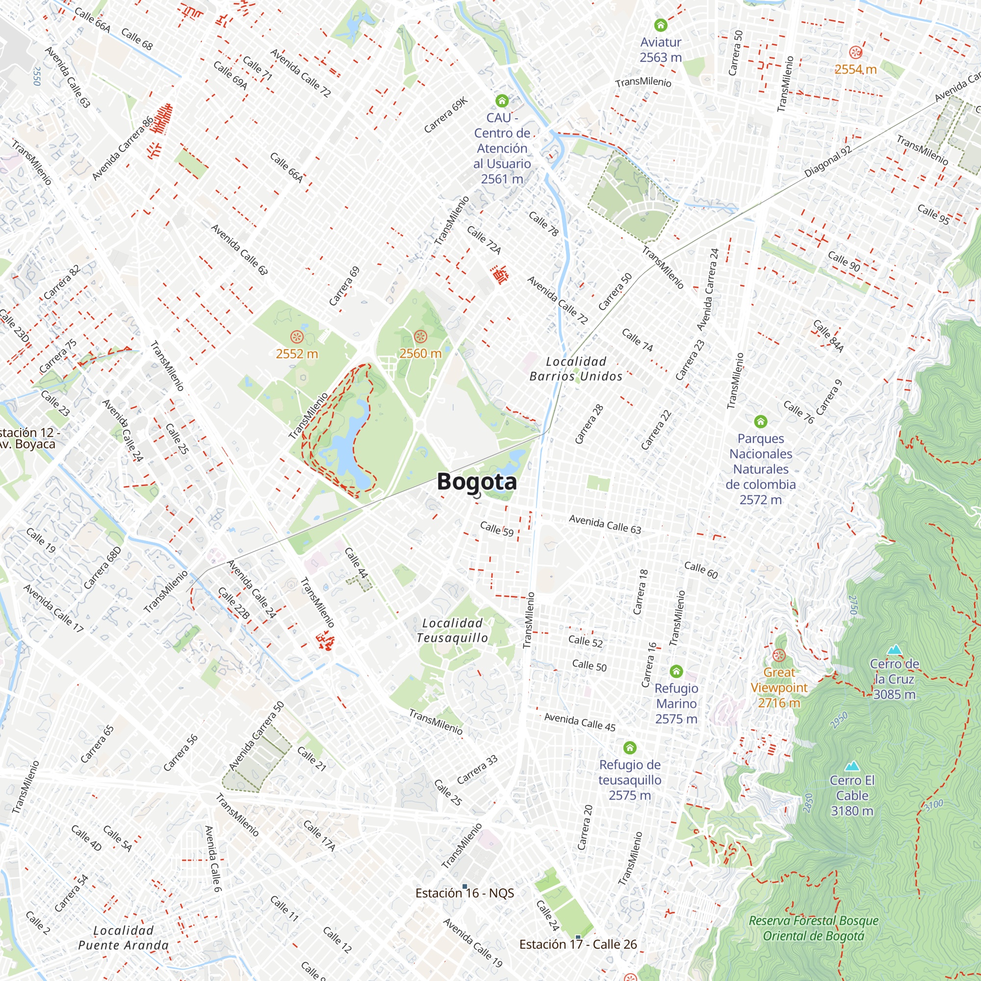 Cabaña 18 map
