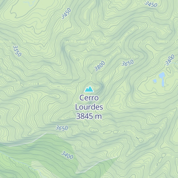 Map of Cerro Lourdes