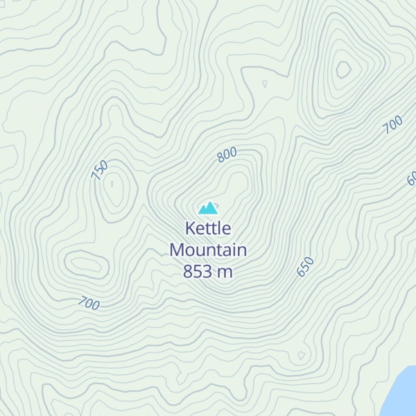 Map of Kettle Mountain