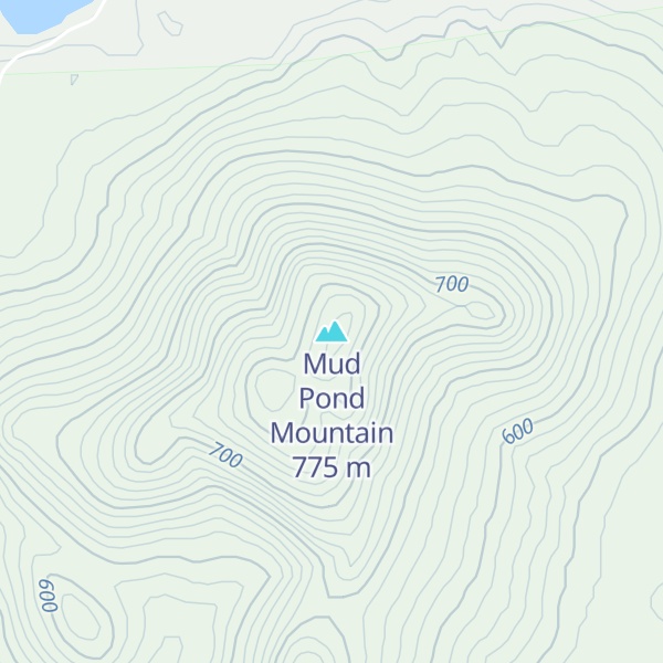 Map of Mud Pond Mountain