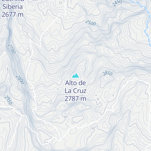 Map of Alto de La Cruz