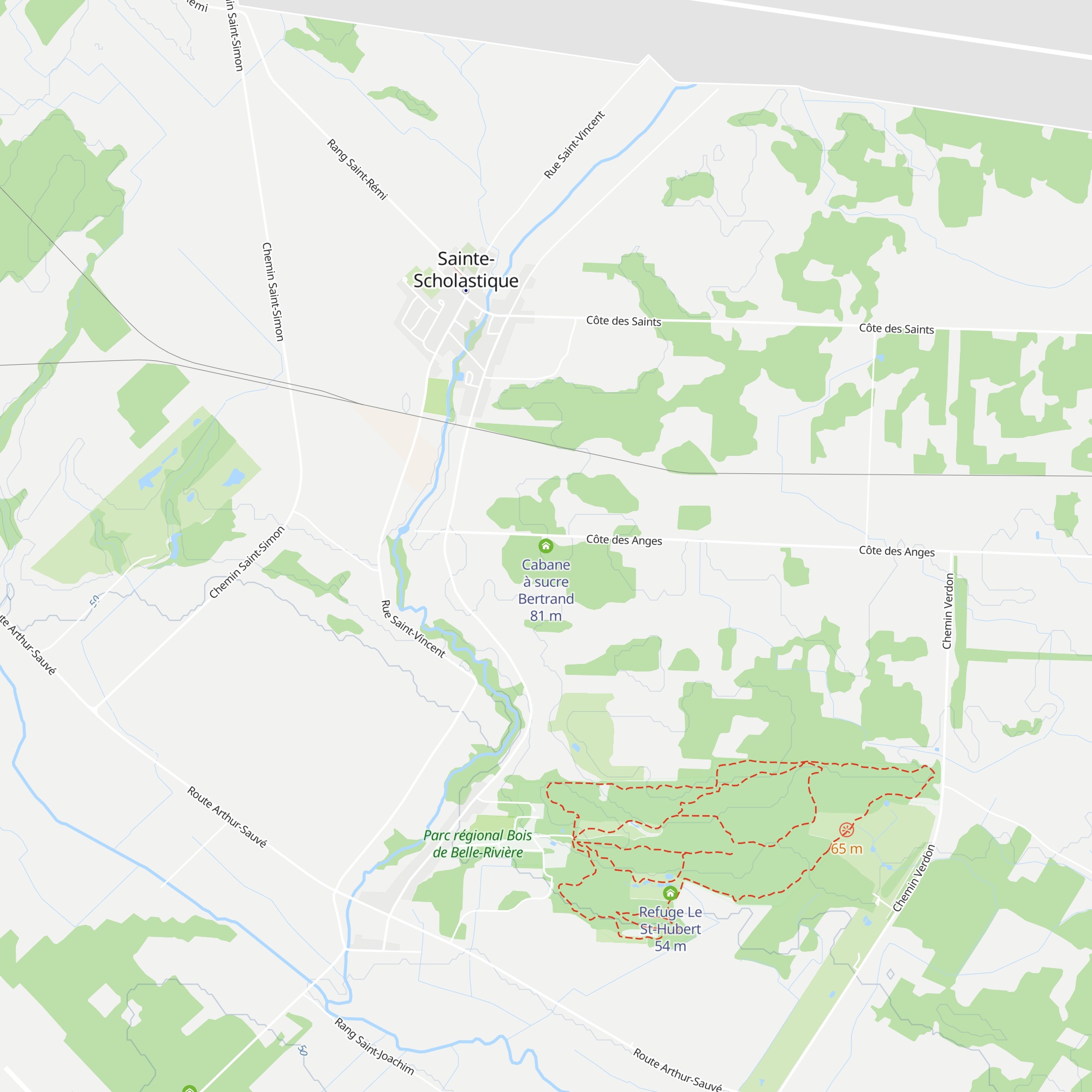 Cabane à sucre Bertrand map