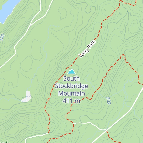 Map of South Stockbridge Mountain