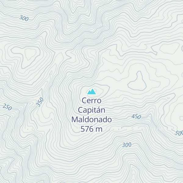 Map of Cerro Capitán Maldonado