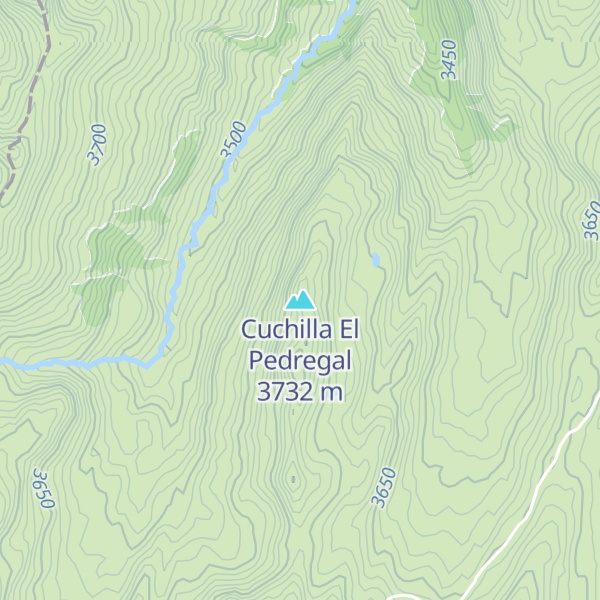 Map of Cuchilla El Pedregal
