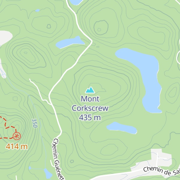 Map of Mont Corkscrew