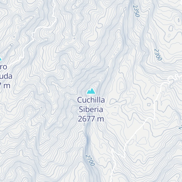 Map of Cuchilla Siberia