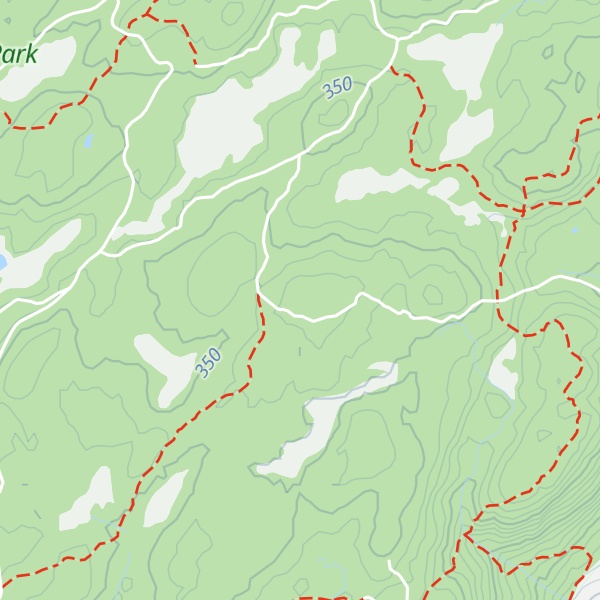 Map of Squirrel Swamp Mountain