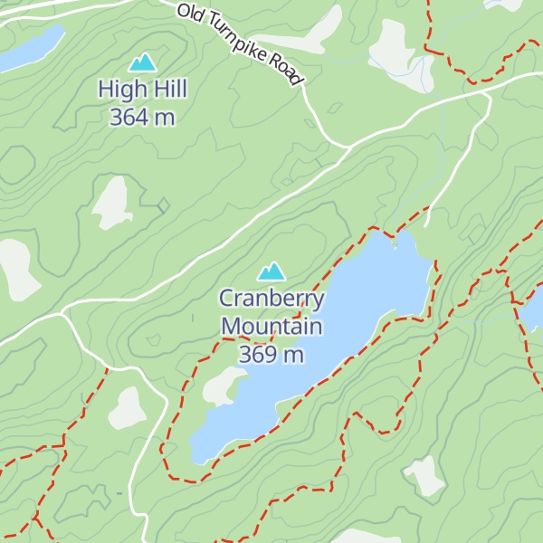 Map of Cranberry Mountain