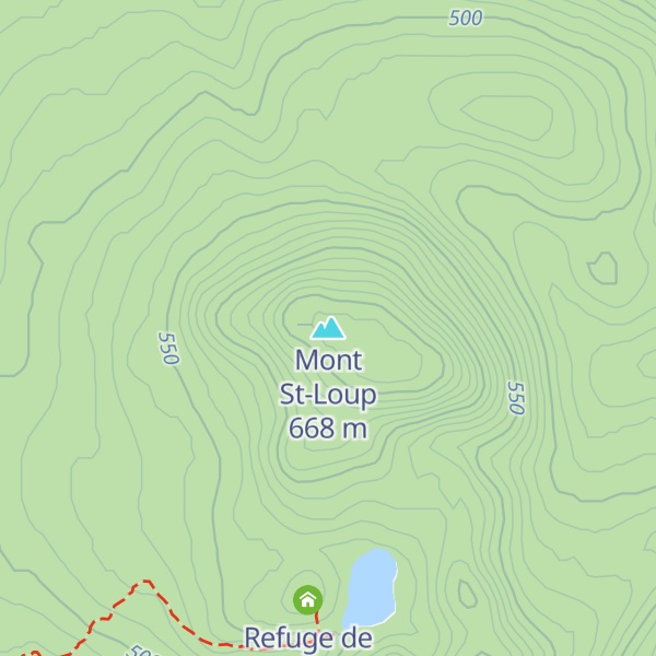 Map of Mont St-Loup