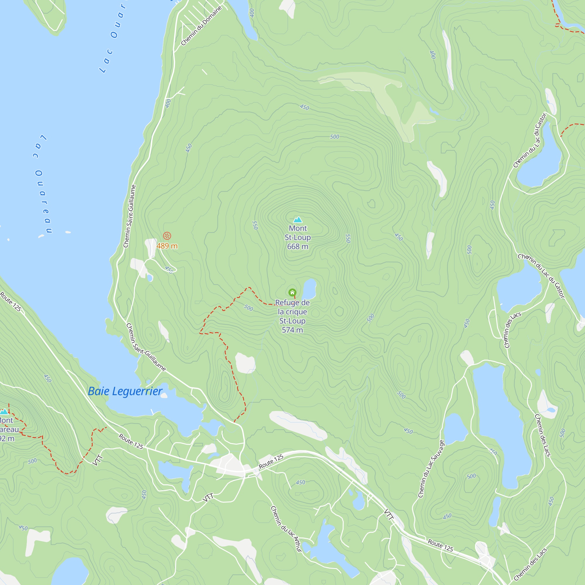 Refuge de la crique St-Loup map