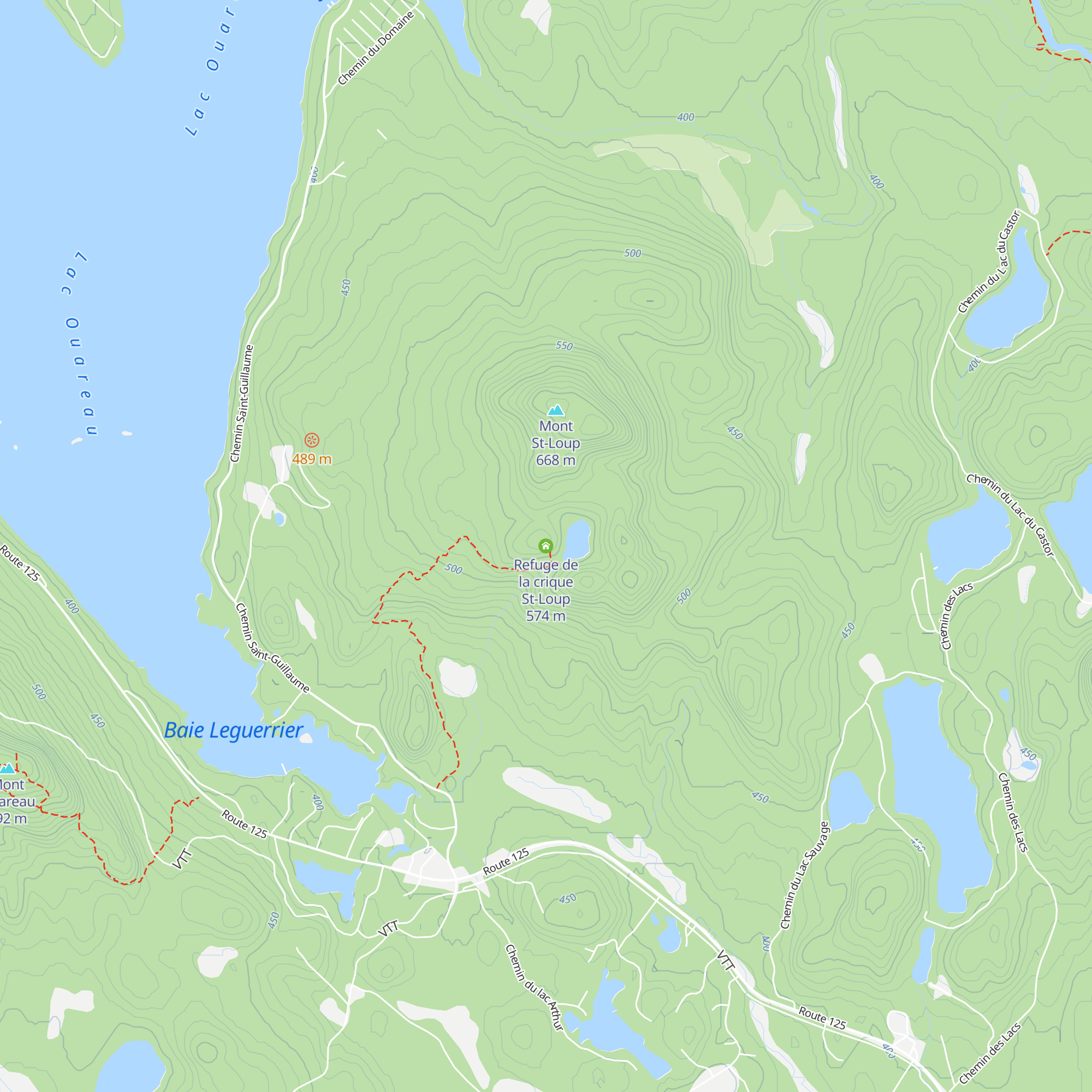 Refuge de la crique St-Loup map