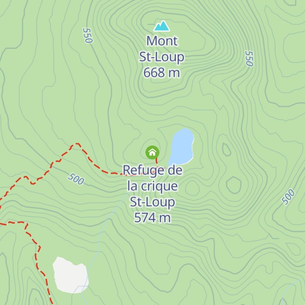 Map of Refuge de la crique St-Loup