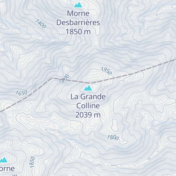Map of La Grande Colline