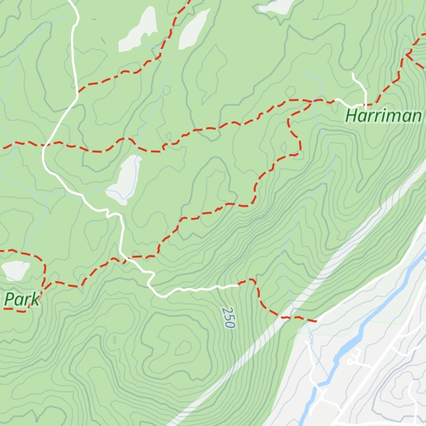 Map of Ramapo Mountains