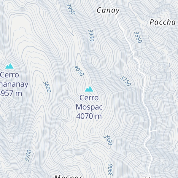 Map of Cerro Mospac