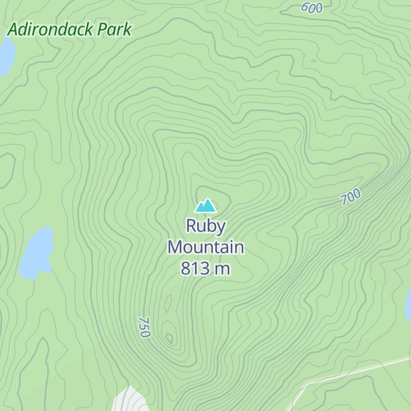 Map of Ruby Mountain